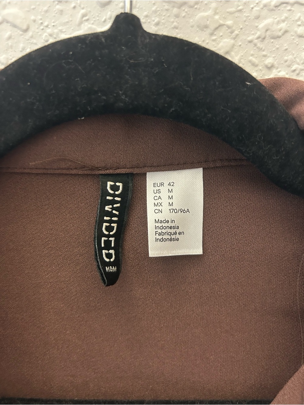 H&M Brown Cropped Button-Down Shirt - Picture 3 of 3